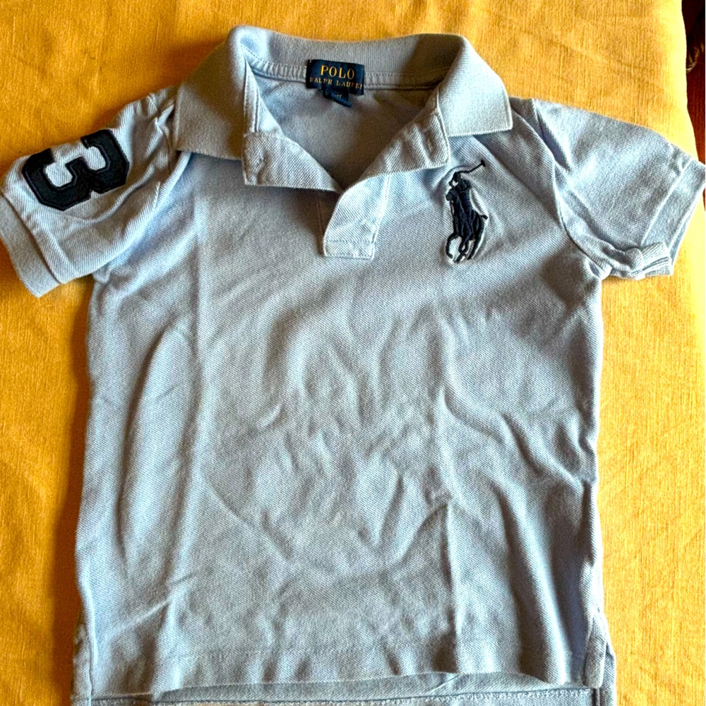 Boys baby blue polo Ralph Lauren boys 4t top